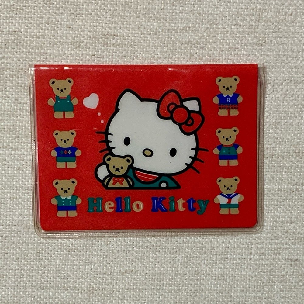 Vintage Sanrio Red Hello Kitty Card Sleeve